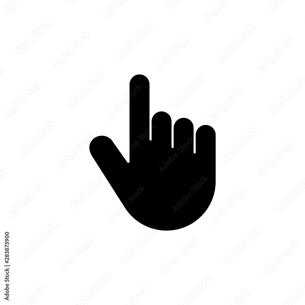 Hand Pointer, Clicking, Click Finger Flat Vector Icon Hand Pointer, Clicking, Click Finger Flat Vector Icon