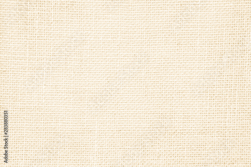 Cream abstract sackcloth towel mock up template fabric on with background. Wallpaper of artistic wale canvas. Blanket or Curtain of pattern and copy space for text decoration.