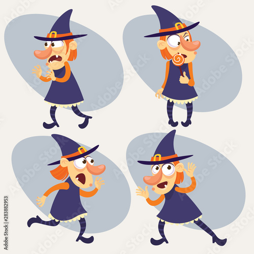 Cartoon Halloween witch