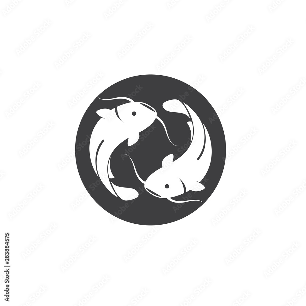 Catfish logo template vector icon illustration design Catfish logo template vector icon illustration design