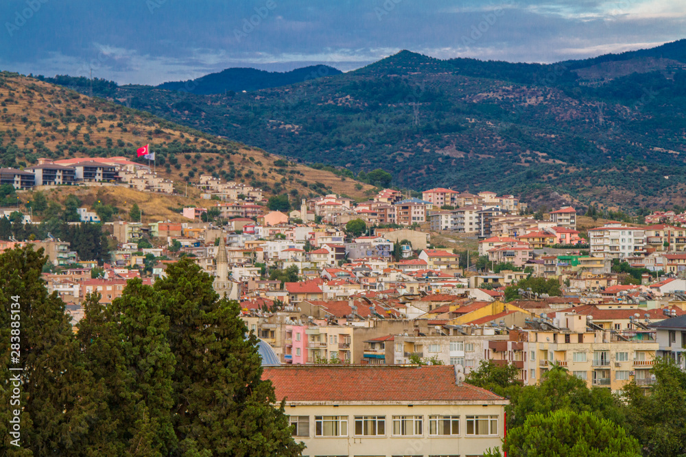 Panorama of Selcuk, Izmir, Turkey