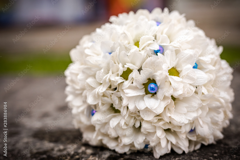 Beautiful bouquet of fresh flowers on a stone slab. Beautiful bouquet of fresh flowers on a stone slab.