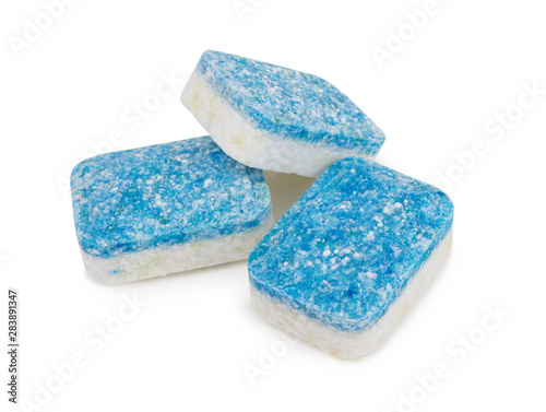 Dishwasher tablets isolated