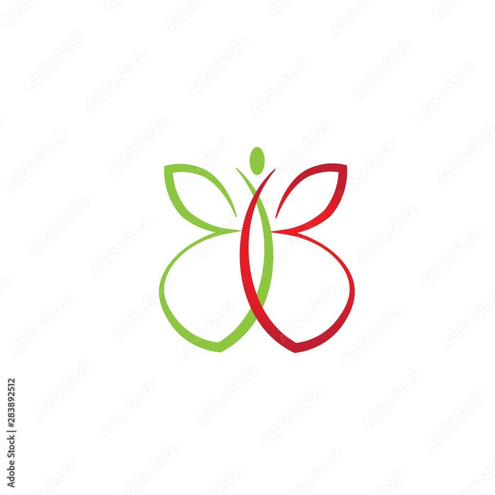 butterfly logo vector