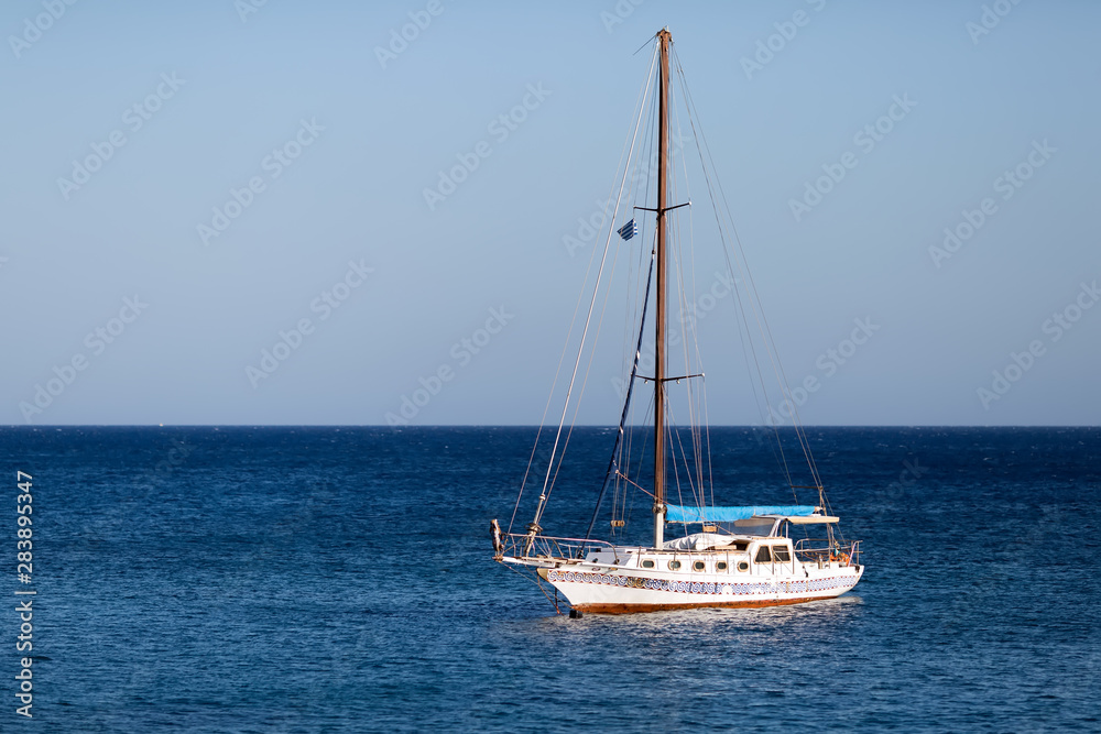 yacht on the sea