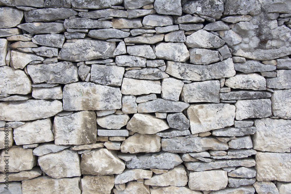 Dry stone wall