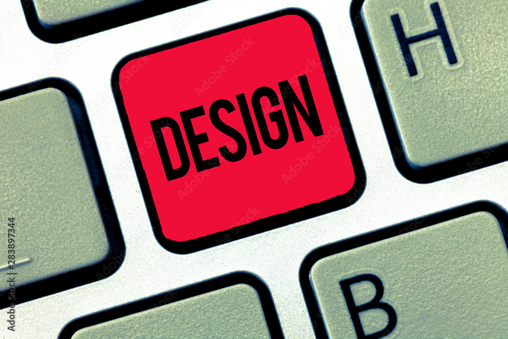 Text sign showing Design. Conceptual photo plan drawing produced to show look function or workings of building. Text sign showing Design. Conceptual photo plan drawing produced to show look function or workings of building.