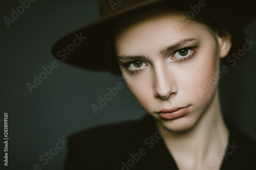 cool dark-haired girl