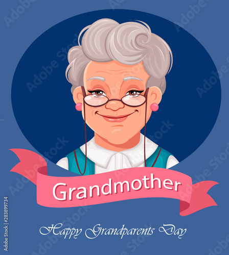 Happy Grandparents Day greeting card.