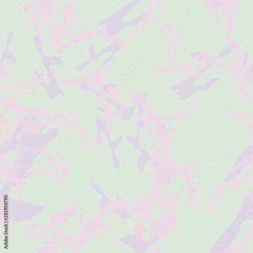 UFO camouflage of various shades of pink, blue and violet colors