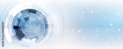 Abstract tech background. Futuristic technology interface