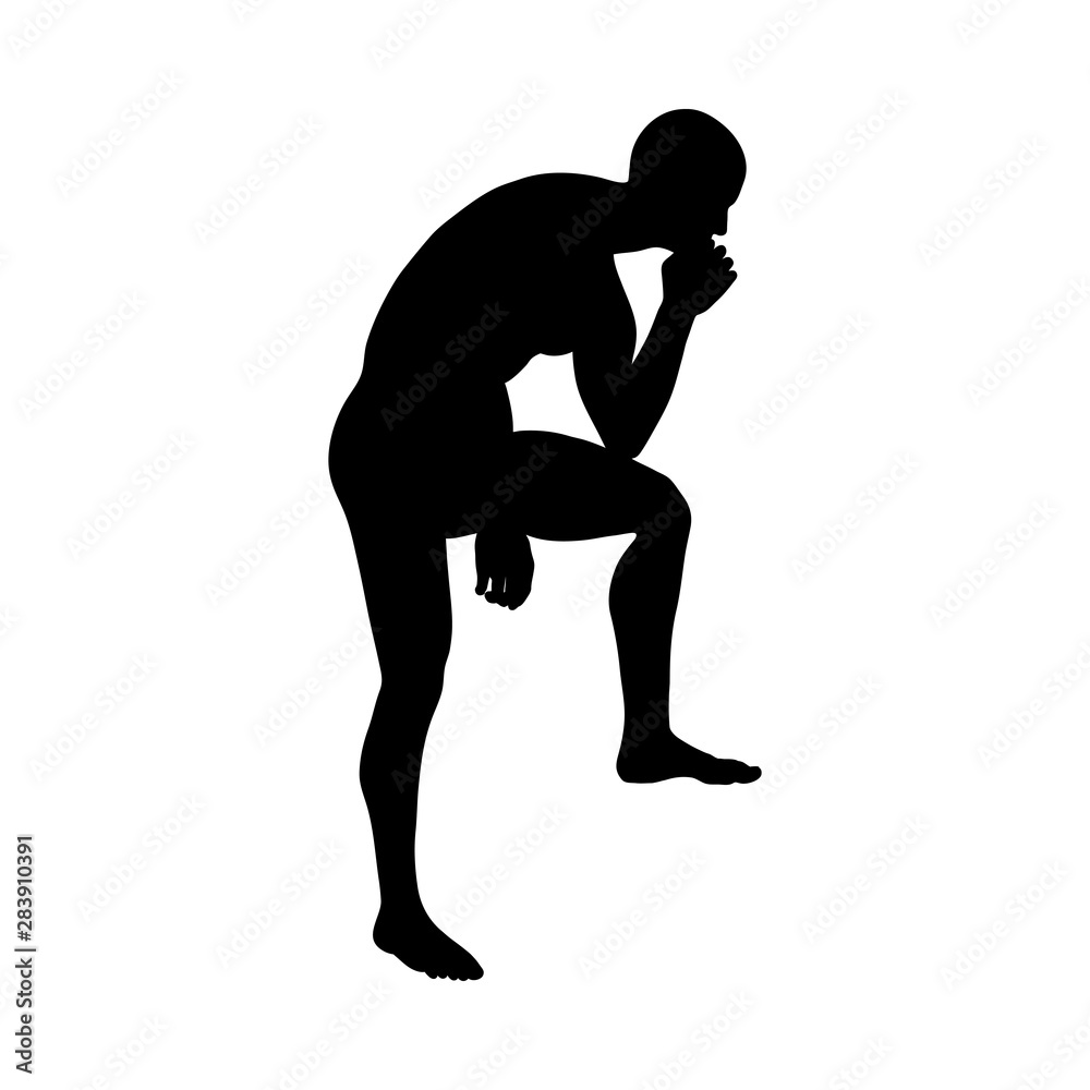 Sitting Pose Man Silhouette Sitting Pose Man Silhouette