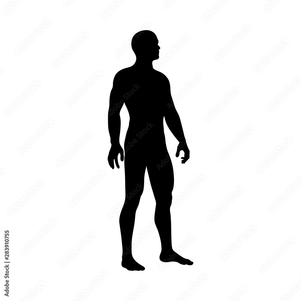 Standing Pose Man Silhouette