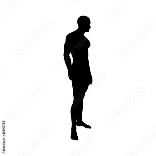Standing Pose Man Silhouette