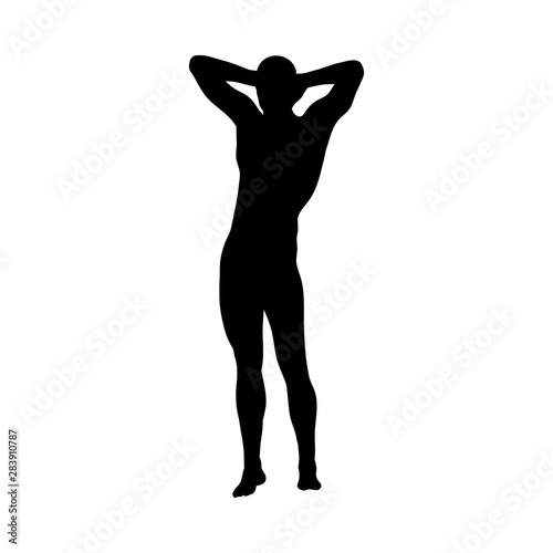 Standing Pose Man Silhouette