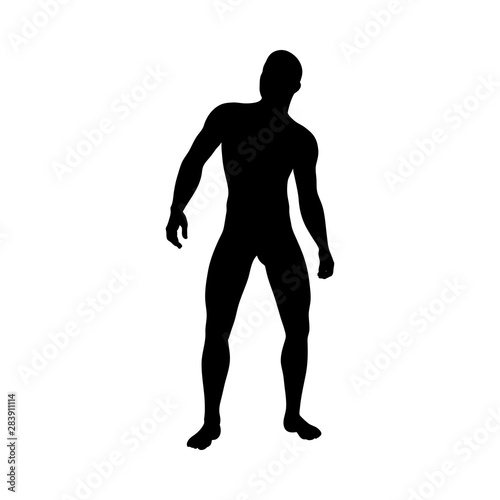 Standing Pose Man Silhouette