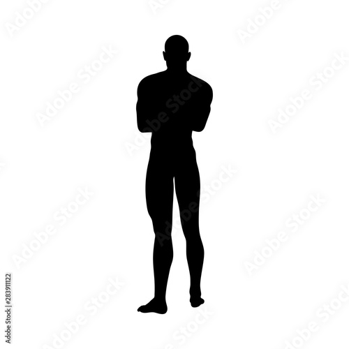 Standing Pose Man Silhouette