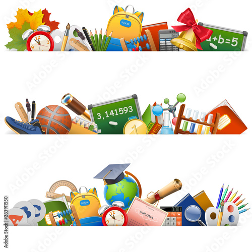 Vector School Borders