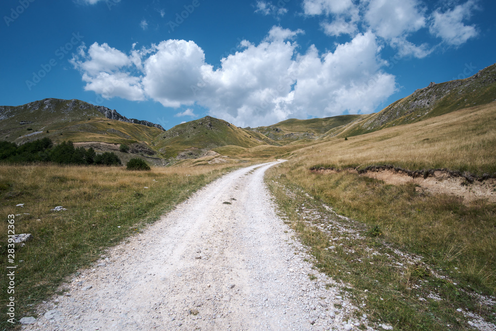 Macadam road - Zelengora, National park Sutjeska Macadam road - Zelengora, National park Sutjeska