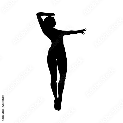 Naked sexy girls silhouette