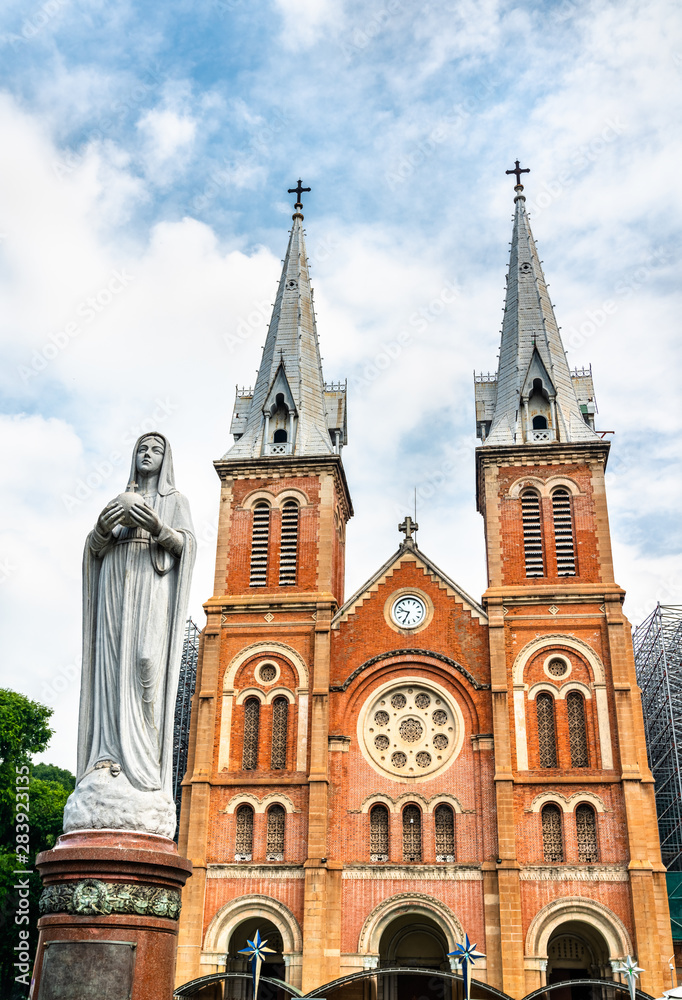 Notre-Dame Cathedral Basilica of Saigon in Vietnam