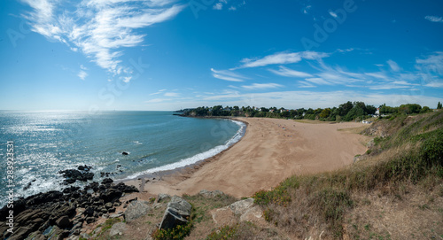 Panorama de la plage de Courance à Saint Nazaire