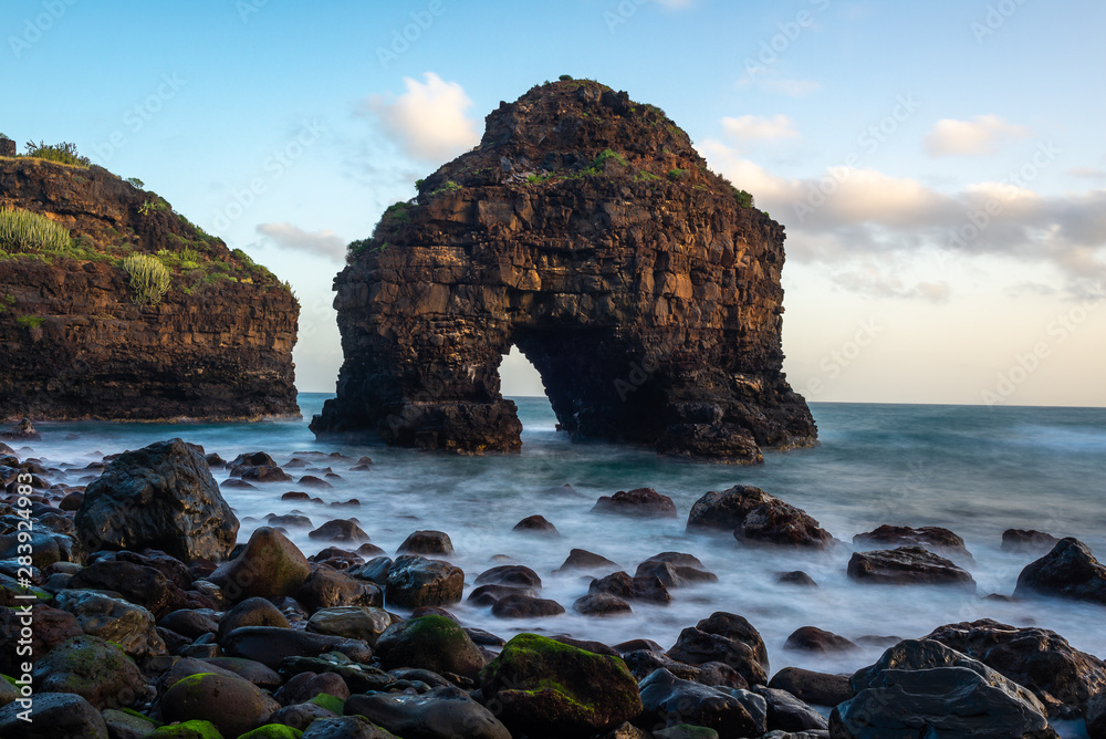 Arch of Los Roques beach, Tenerife island, Spain