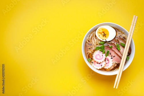 Japanese nodle soup ramen photo