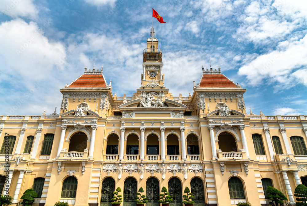 Naklejka premium Saigon City Hall in Vietnam
