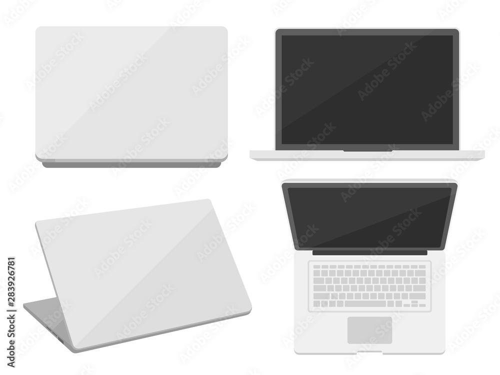 ノートパソコンのイラスト Stock Vector | Adobe Stock