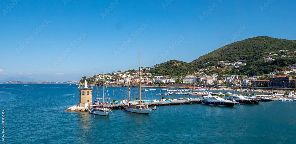 Panorama Hafen von Forio auf Ischia Panorama Hafen von Forio auf Ischia