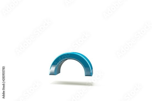 punctuation marks. with background, 3d image