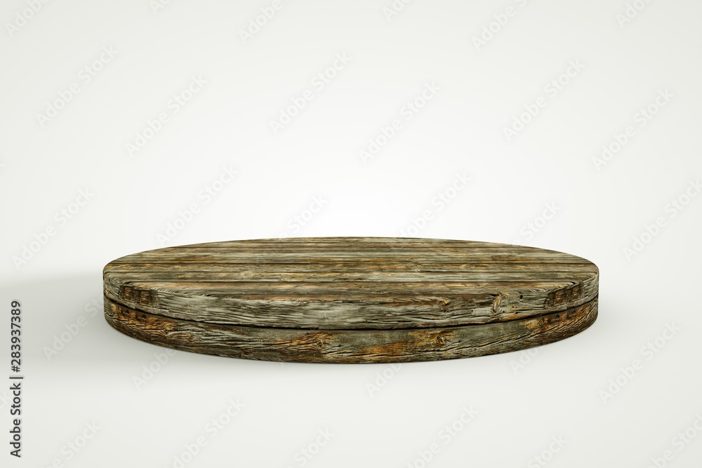 3d rendering wood podium minimal white wall scene 3d rendering wood podium minimal white wall scene