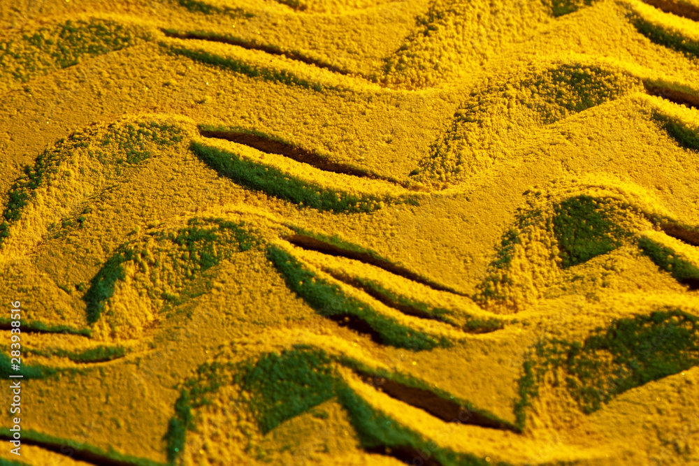 Variety of sand shapes flat lay Variety of sand shapes flat lay