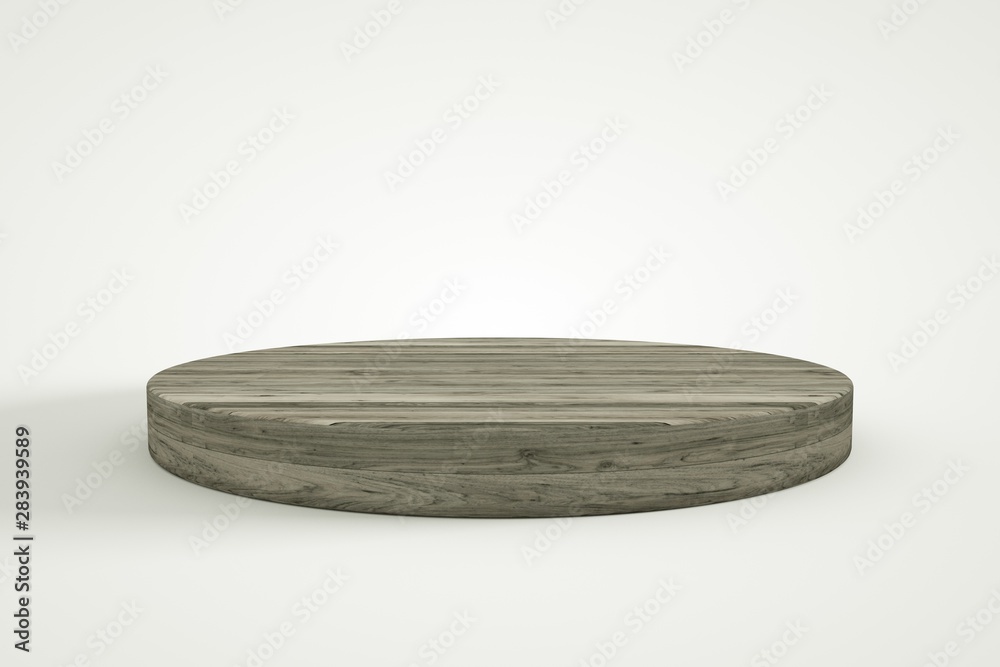 3d rendering wood podium minimal white wall scene 3d rendering wood podium minimal white wall scene