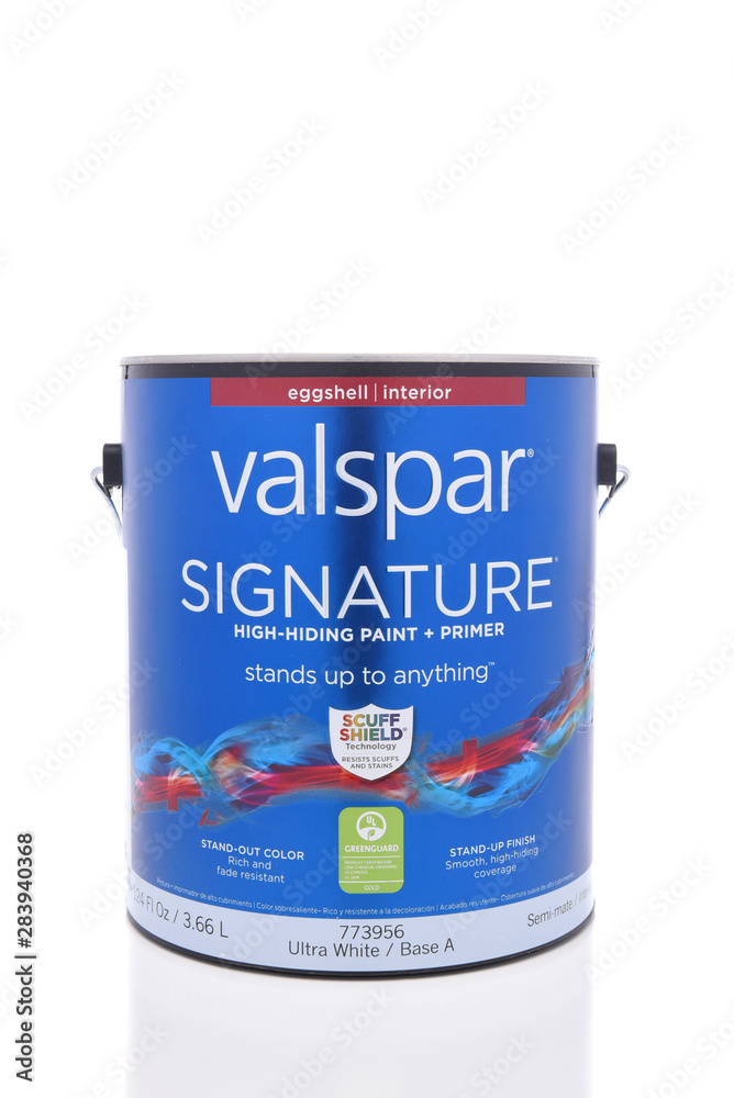 IRVINE, CALIFORNIA APRIL 5, 2018 A can of Valspar Signature Paint