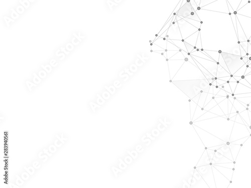 Block chain global network technology concept.