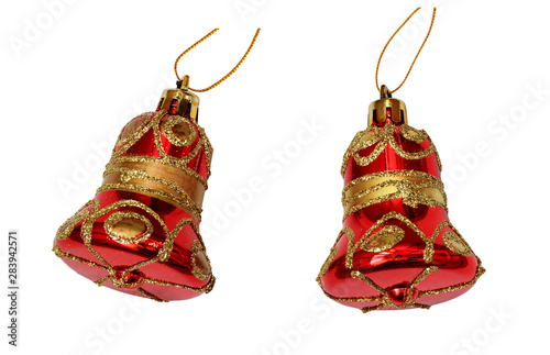 Red Christmas decorative bells