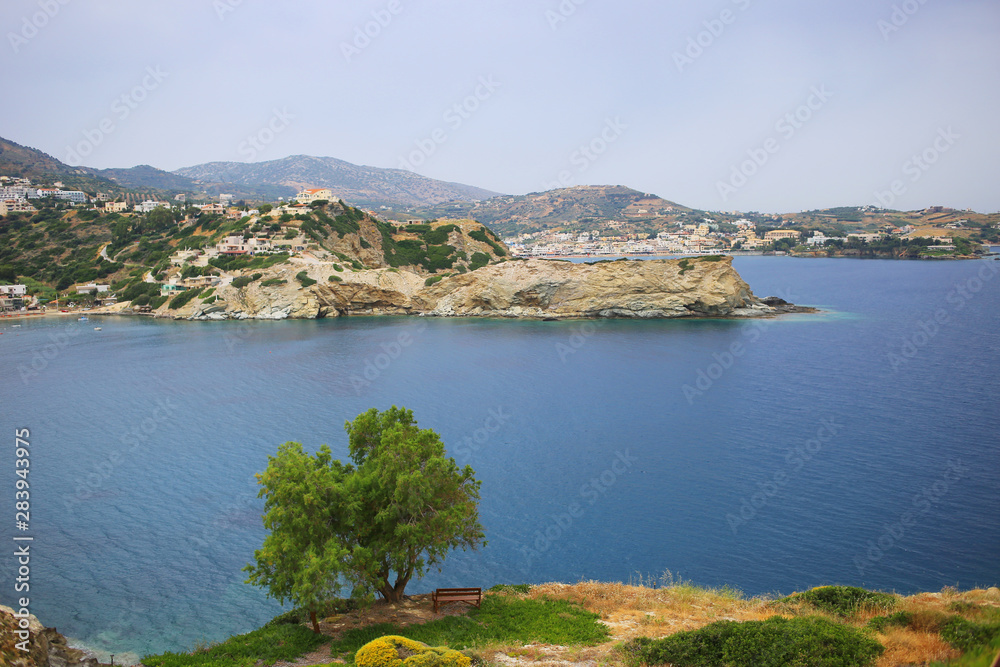 Beautiful views of nature in the area of Agia Pelagia, Crete, Greece