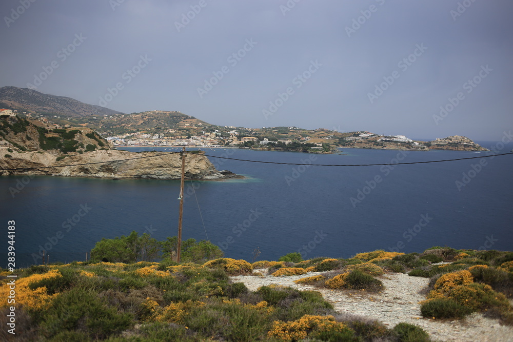 Beautiful views of nature in the area of Agia Pelagia, Crete, Greece