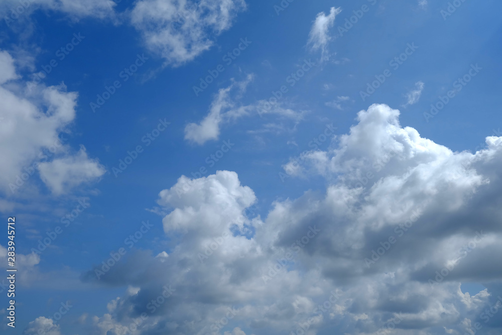 White Clouds with Beautiful Blue Sky Background. White Clouds with Beautiful Blue Sky Background.
