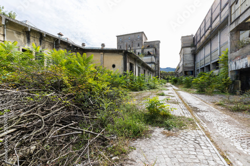 Urban exploration in an abandoned aluminum factory