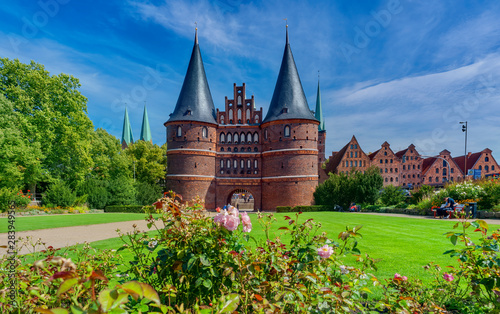 holstentor, lübeck, germany