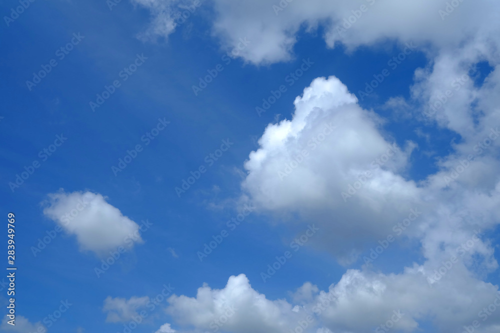 White Clouds with Beautiful Blue Sky Background. White Clouds with Beautiful Blue Sky Background.