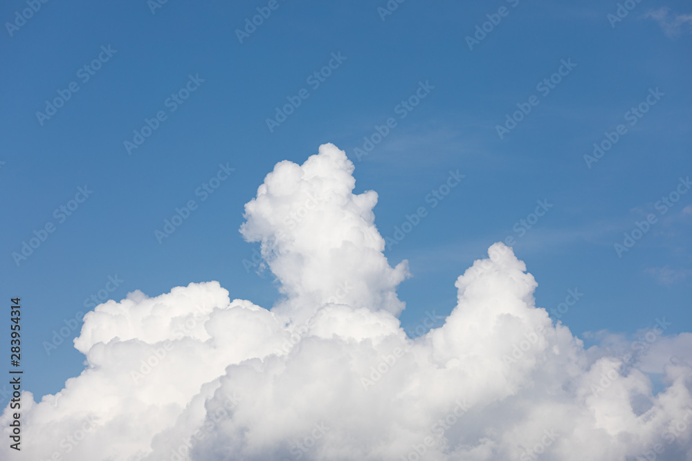 Fluffy cloud edge and blue sky Fluffy cloud edge and blue sky