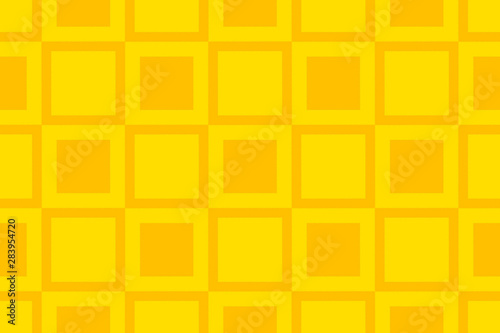 Seamless geometric pattern. Shaped sqaures in dark, light yellow colors. photo