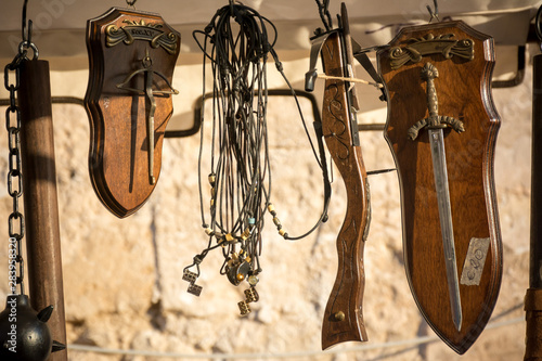 Close Up Of Medieval Instruments at Medieval Village Festival