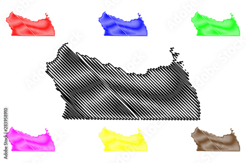 Kolda Region (Regions of Senegal, Republic of Senegal) map vector illustration, scribble sketch Kolda map