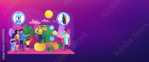 Healthy eating, vegetarian diet, eco veggies. Free from pesticide and herbicide foods, organic farming products, natural agriculture methods concept. Header or footer banner template with copy space.