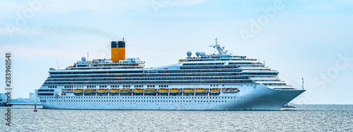  Cruise ship at the sea photo